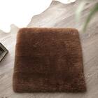 【日本製】ムートンシートクッション 40×40cm (ブラウン) 2枚目画像