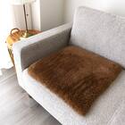 【日本製】ムートンシートクッション 40×40cm (ブラウン) 3枚目画像