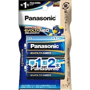 エボルタネオ 単1形アルカリ乾電池×2本セット(1LR20NJ/2B)