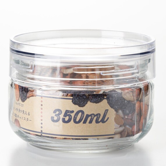 ガラスキャニスター広口(350ml) 3点セット 6枚目画像
