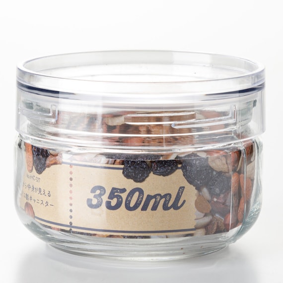 ガラスキャニスター広口(350ml) 3点セット 6枚目画像