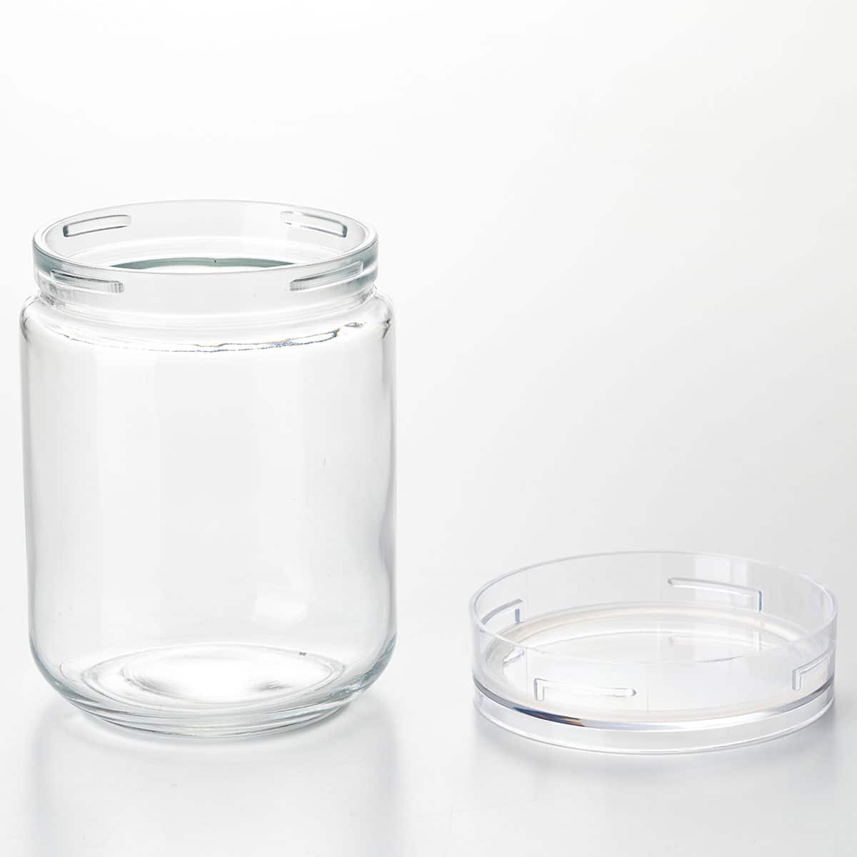 ガラスキャニスター広口(820ml) 2点セット | ニトリネット【公式