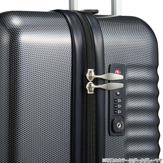 ACEジッパータイプスーツケース 43L (ネイビーカーボン) 3枚目画像