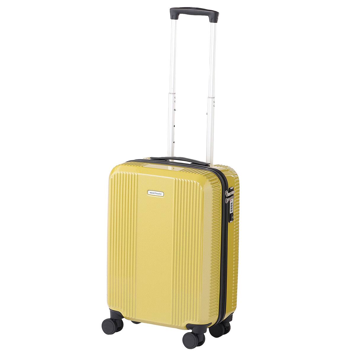 ACE ストッパー付ジッパータイプ スーツケース34L(イエローグリーン
