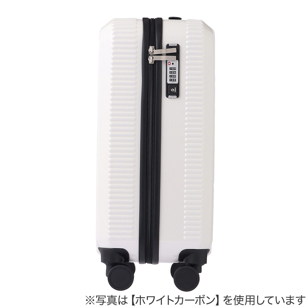 ACE ストッパー付ジッパータイプ スーツケース34L(ブルーカーボン