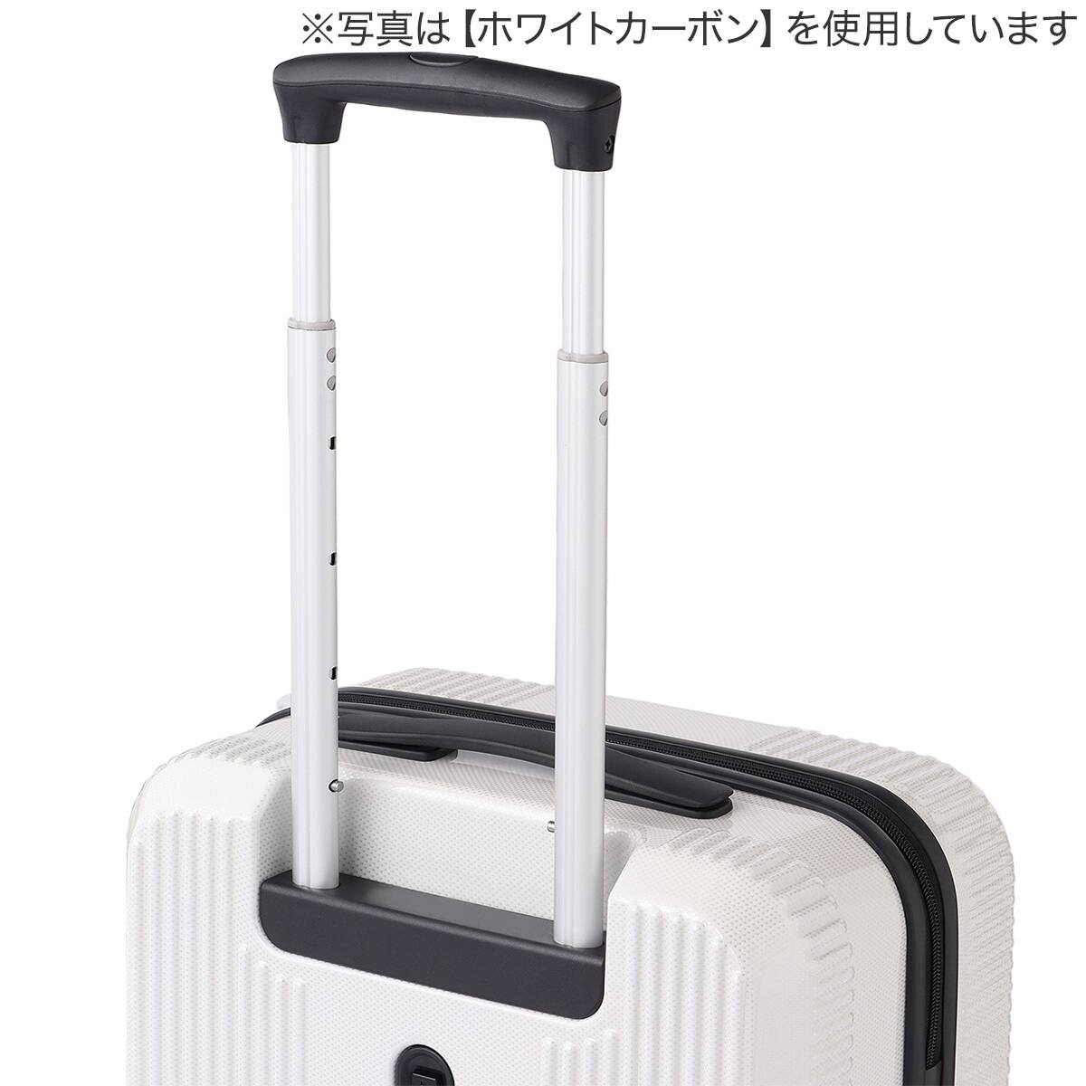 ACE ストッパー付ジッパータイプ スーツケース34L(ブルーカーボン
