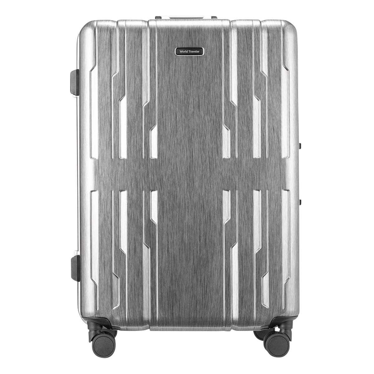 ACE ストッパー付フレームタイプ スーツケース75L(ヘアラインブラック