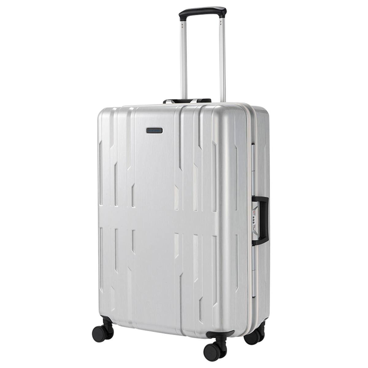 ACE ストッパー付フレームタイプ スーツケース75L(ヘアラインホワイト