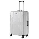 ACE ストッパー付フレームタイプ スーツケース75L(ヘアラインホワイト) 1枚目画像