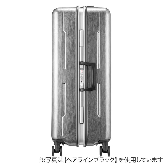 ACE ストッパー付フレームタイプ スーツケース75L(ヘアラインホワイト) 4枚目画像