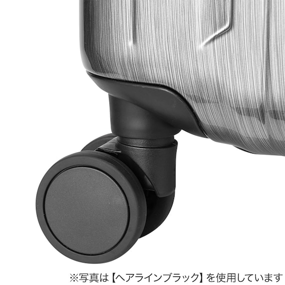 ACE ストッパー付フレームタイプ スーツケース75L(ヘアラインホワイト) 6枚目画像