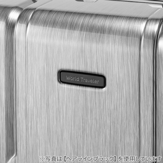 ACE ストッパー付フレームタイプ スーツケース75L(ヘアラインホワイト) 7枚目画像