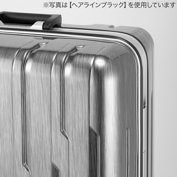 ACE ストッパー付フレームタイプ スーツケース75L(ヘアラインホワイト) 8枚目画像