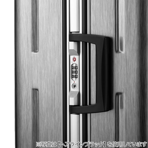 ACE ストッパー付フレームタイプ スーツケース75L(ヘアラインホワイト) 10枚目画像