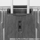 ACE ストッパー付フレームタイプ スーツケース75L(ヘアラインホワイト) 11枚目画像