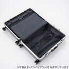ACE ストッパー付フレームタイプ スーツケース75L(ヘアラインホワイト) 15枚目画像
