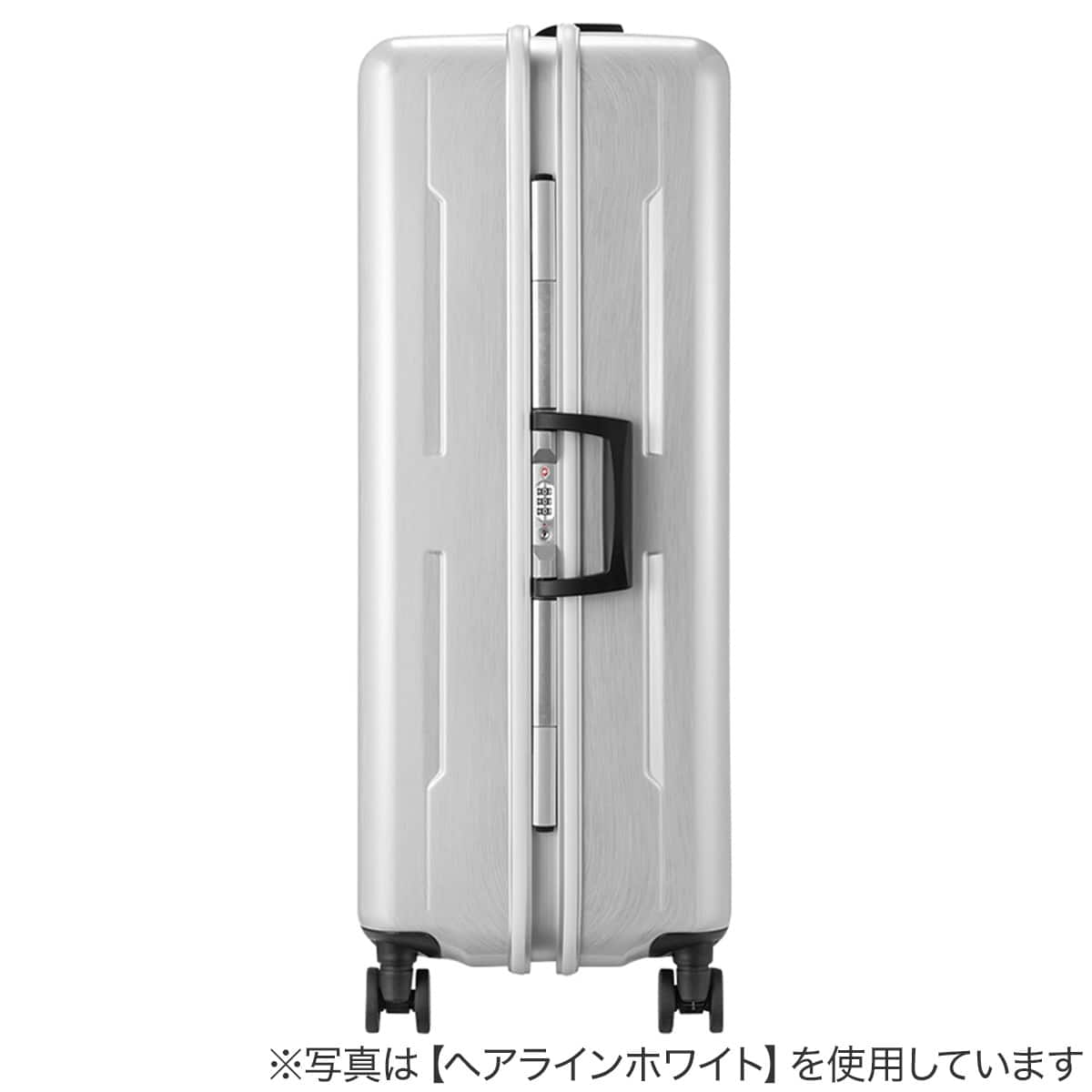 ACE ストッパー付フレームタイプ スーツケース90L(ヘアラインブラック