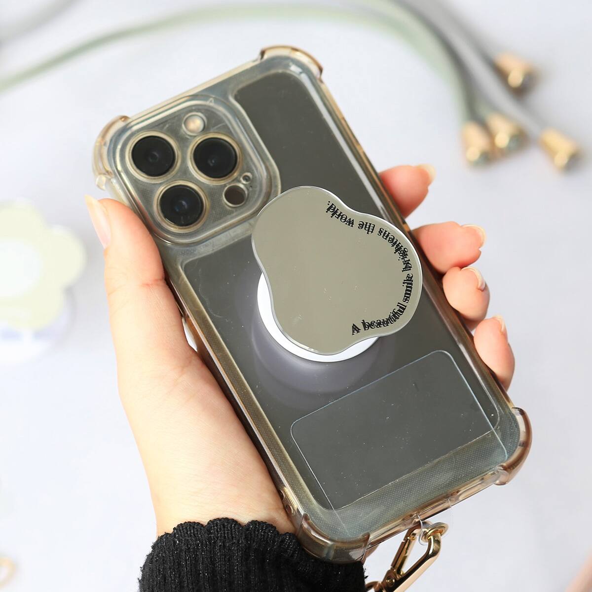 ミラー付きスマーフォングリップ(雲型) | ニトリネット【公式】 家具