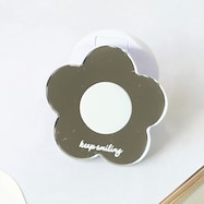 ミラー付きスマートフォングリップ(花)