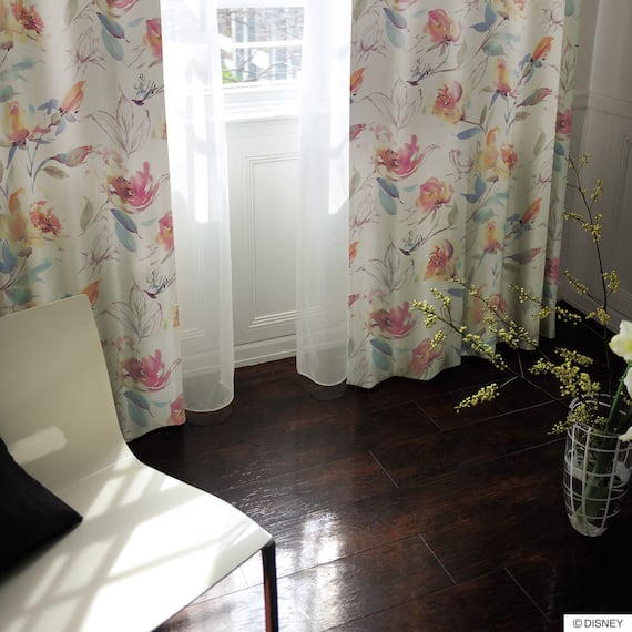 (1枚入り)ディズニーカーテン ローズガーデン 100X135 RO 1枚目画像