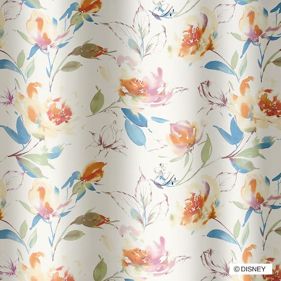 (1枚入り)ディズニーカーテン ローズガーデン 100X135 RO 2枚目画像