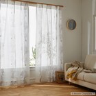 (1枚入り)ムーミンレース プ-ト 100X133 GY 1枚目画像