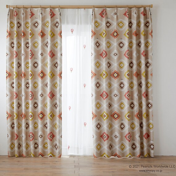 (1枚入り)スヌーピーカーテン コーストライフ 100X135 RE 1枚目画像