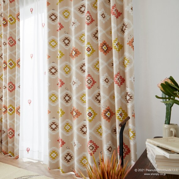 (1枚入り)スヌーピーカーテン コーストライフ 100X135 RE 3枚目画像