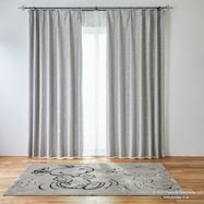 (1枚入り)スヌーピーカーテン ボウタイ GY