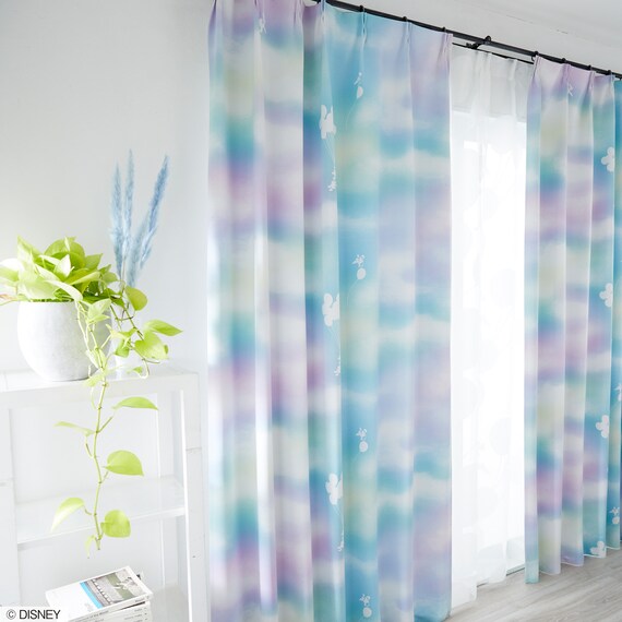 (1枚入り)ディズニーカーテン ミッキーメロウ 100X135 BL 3枚目画像