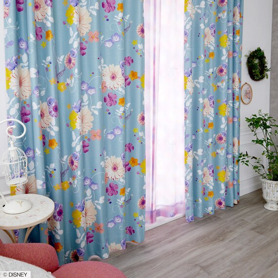 (1枚入り)ディズニーカーテン プリンセスタングルド 100X200 BL 1枚目画像