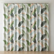 (1枚入り)スヌーピーカーテン ワイルドリーフ GR