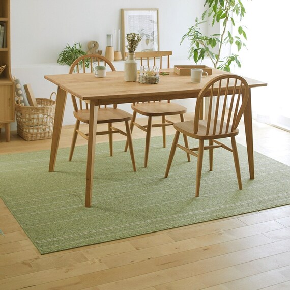 洗える軽量ラグ ワイヤーライン(GR110X130) 1枚目画像