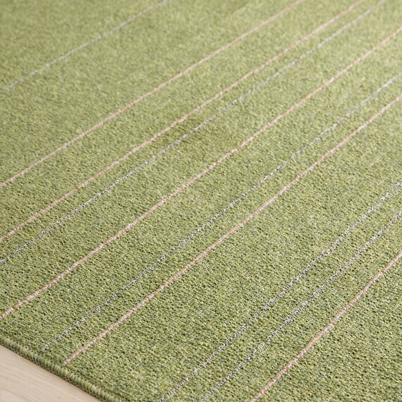 洗える軽量ラグ ワイヤーライン(GR110X130) 3枚目画像