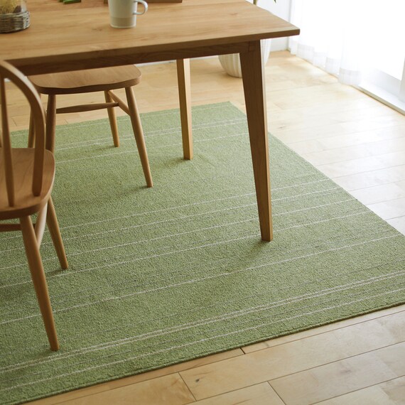 洗える軽量ラグ ワイヤーライン(GR110X130) 4枚目画像