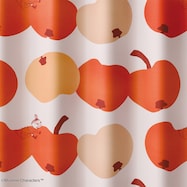 (1枚入り)ムーミンカーテン リンゴガブリ OR