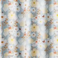 (1枚入り)ムーミンカーテン タイニ-フラワ- BL