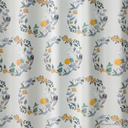 (1枚入り)ムーミンカーテン フル-ツガ-デン LGY