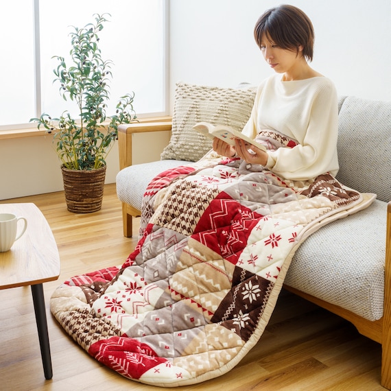 こたつのように暖かい ポケットこたつ 90×120cm (リーチェ/レッド) 2枚目画像