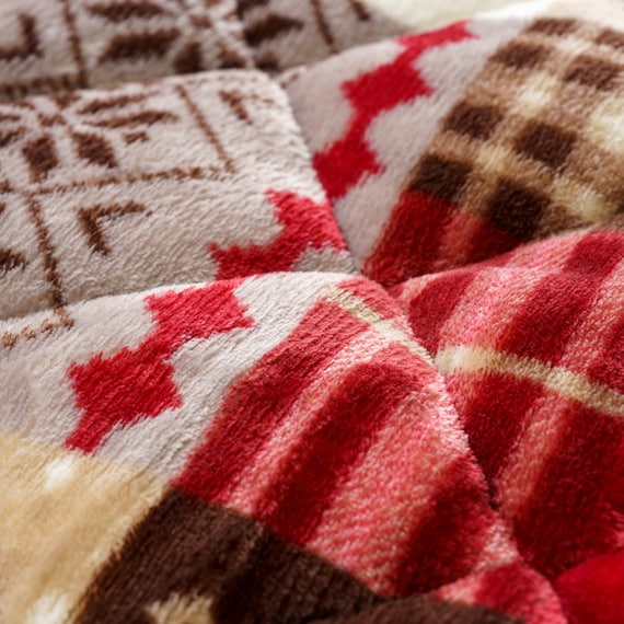 こたつのように暖かい ポケットこたつ 90×120cm (リーチェ/レッド) 5枚目画像