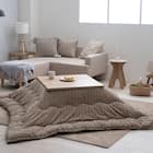 ふわ×ポコ リバーシブルこたつ掛布団 190×240cm(ブラウン) 2枚目画像