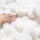 もこもこ ラビットファー調こたつ布団 180×225cm楕円形 4枚目画像