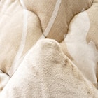 【日本製】ふっくらボリューム ジャガードこたつ掛ふとん 正方形(ルシオ/アイボリー) 3枚目画像