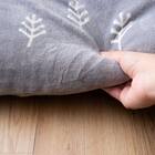 【日本製】ふっくら 起毛こたつ厚掛ふとん 正方形(カリエ/グレー) 3枚目画像