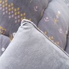 【日本製】ふっくら 起毛こたつ厚掛ふとん 正方形(カリエ/グレー) 4枚目画像