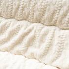 【日本製】ふっくら 起毛こたつ厚掛ふとん 正方形(ローラ/アイボリー) 2枚目画像