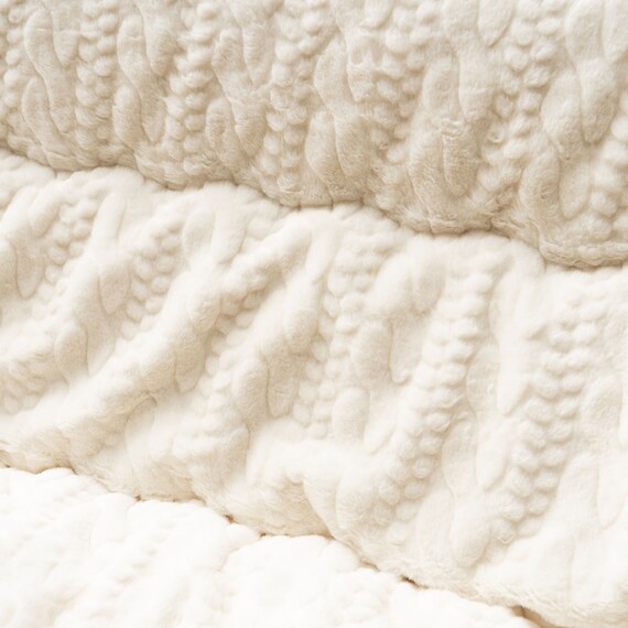 【日本製】ふっくら 起毛こたつ厚掛ふとん 正方形(ローラ/アイボリー) 2枚目画像