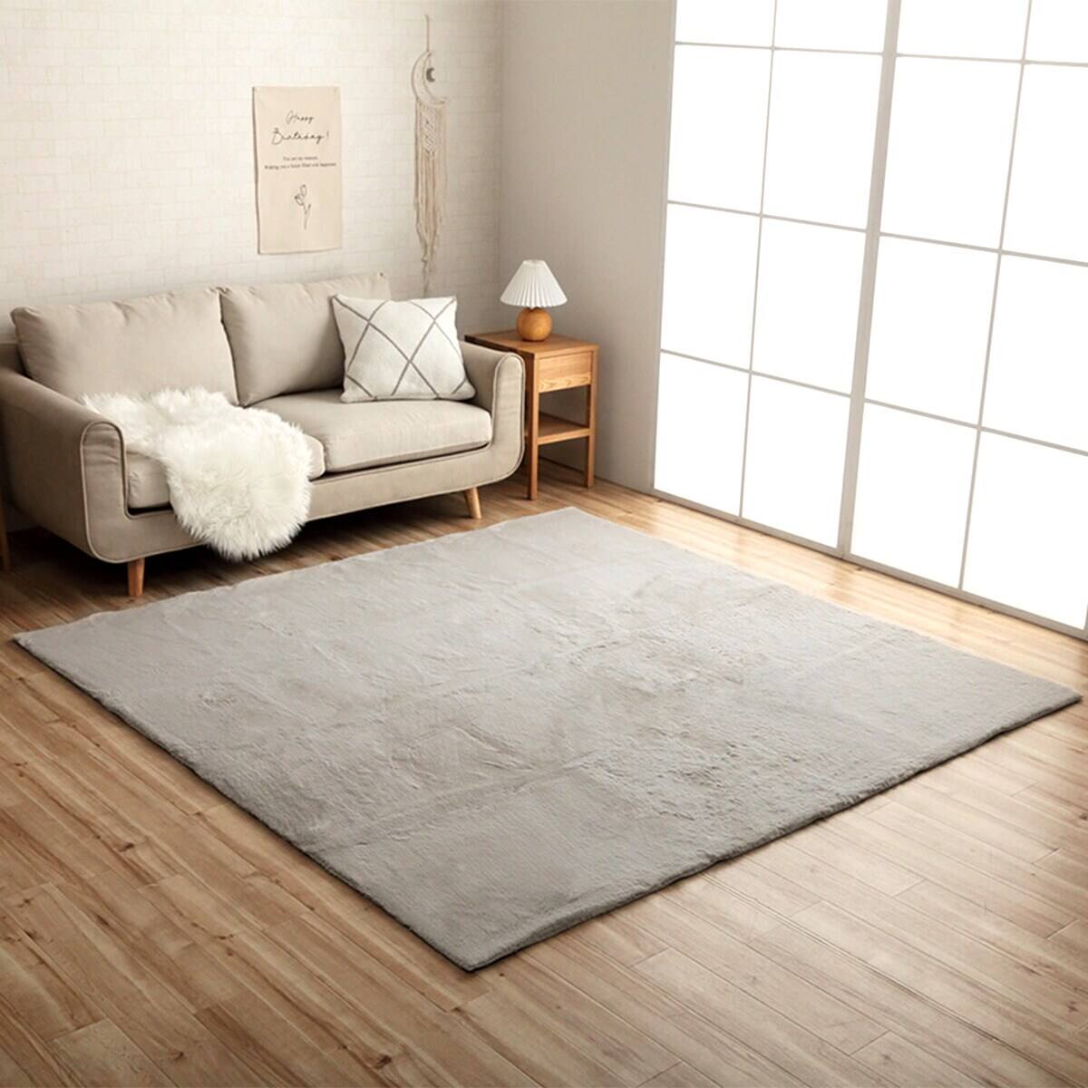 韓国風シンプルラグ 200×200cm (LPC GY) | ニトリネット【公式】 家具