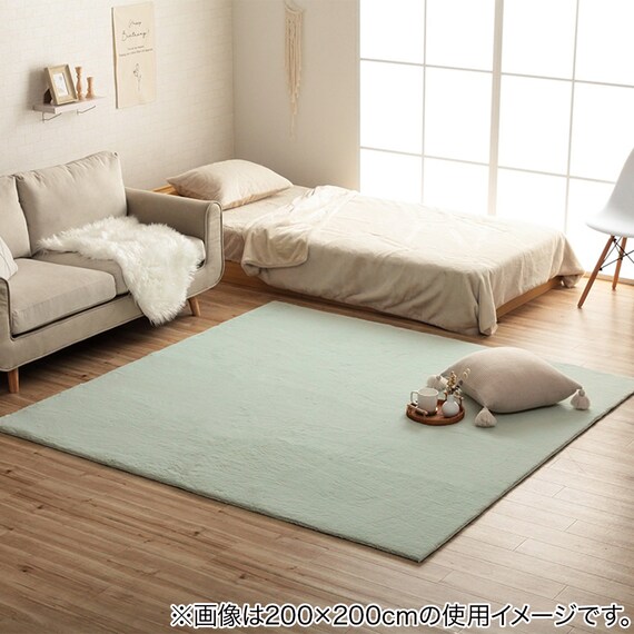 韓国風シンプルラグ 140×200cm (LPC GR) 2枚目画像