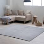 ぽこぽこ サンゴマイヤーラグ ラムリー 180×180cm(グレー) 1枚目画像